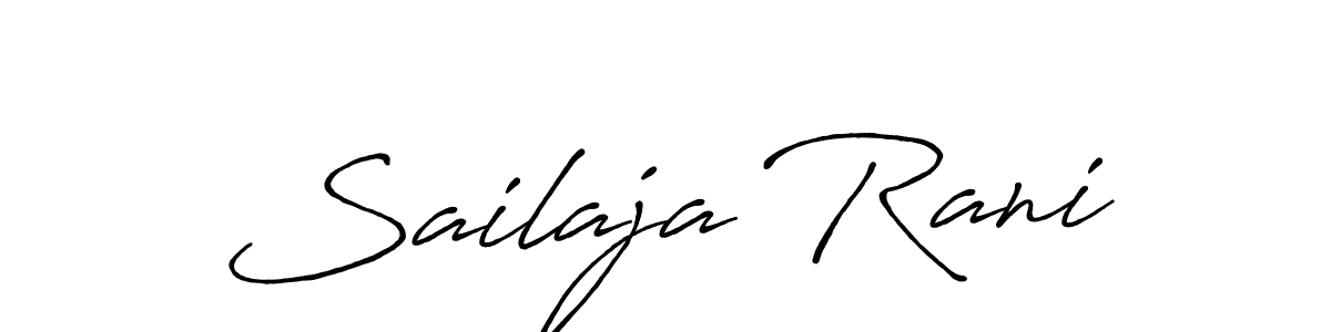Antro_Vectra_Bolder is a professional signature style that is perfect for those who want to add a touch of class to their signature. It is also a great choice for those who want to make their signature more unique. Get Sailaja Rani name to fancy signature for free. Sailaja Rani signature style 7 images and pictures png