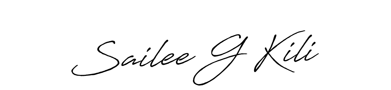 Design your own signature with our free online signature maker. With this signature software, you can create a handwritten (Antro_Vectra_Bolder) signature for name Sailee G Kili. Sailee G Kili signature style 7 images and pictures png