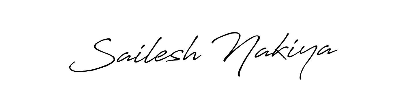 How to make Sailesh Nakiya signature? Antro_Vectra_Bolder is a professional autograph style. Create handwritten signature for Sailesh Nakiya name. Sailesh Nakiya signature style 7 images and pictures png