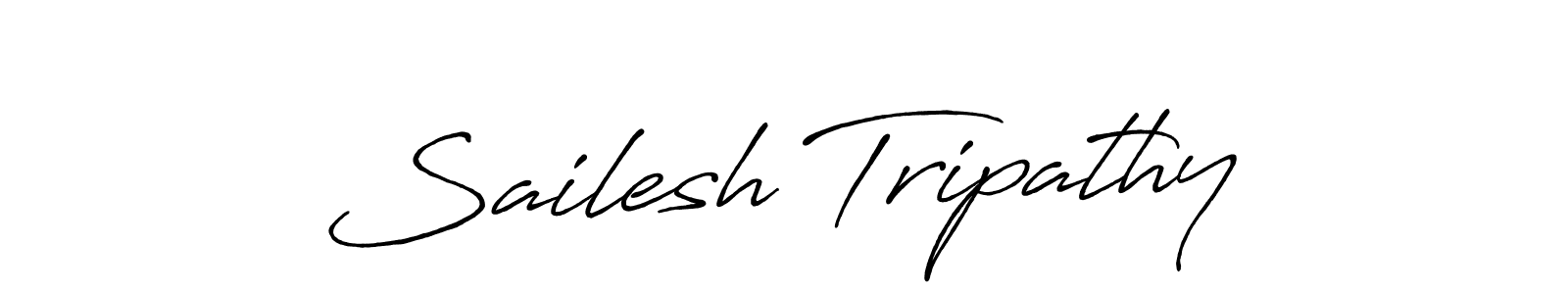 Make a beautiful signature design for name Sailesh Tripathy. With this signature (Antro_Vectra_Bolder) style, you can create a handwritten signature for free. Sailesh Tripathy signature style 7 images and pictures png