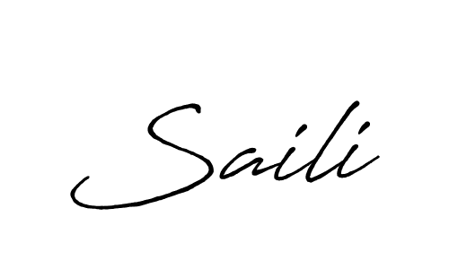 How to make Saili name signature. Use Antro_Vectra_Bolder style for creating short signs online. This is the latest handwritten sign. Saili signature style 7 images and pictures png