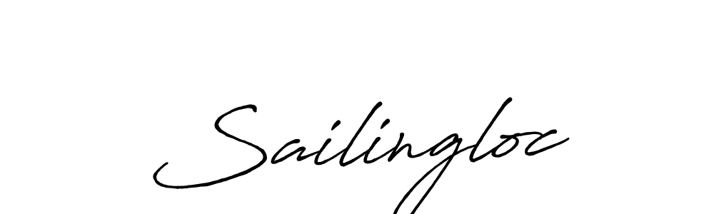 Create a beautiful signature design for name Sailingloc. With this signature (Antro_Vectra_Bolder) fonts, you can make a handwritten signature for free. Sailingloc signature style 7 images and pictures png