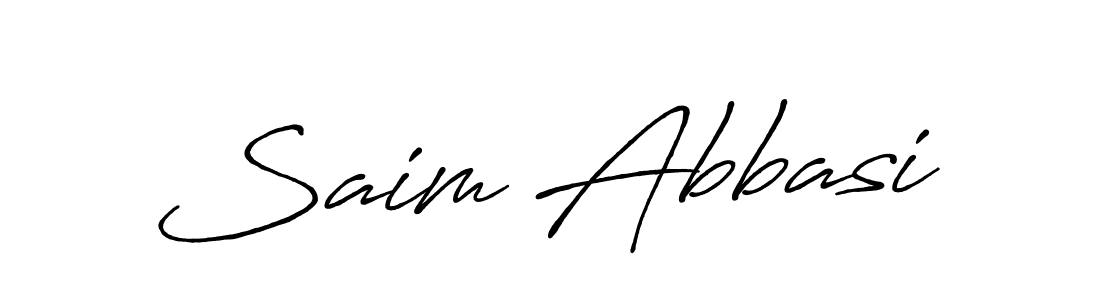 Once you've used our free online signature maker to create your best signature Antro_Vectra_Bolder style, it's time to enjoy all of the benefits that Saim Abbasi name signing documents. Saim Abbasi signature style 7 images and pictures png