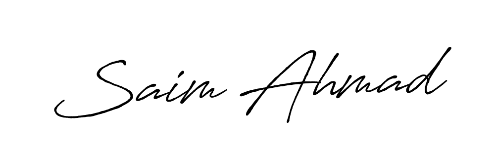 Here are the top 10 professional signature styles for the name Saim Ahmad. These are the best autograph styles you can use for your name. Saim Ahmad signature style 7 images and pictures png