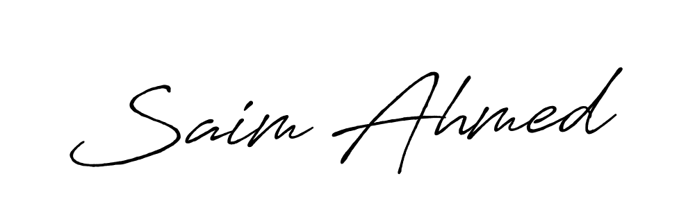 Check out images of Autograph of Saim Ahmed name. Actor Saim Ahmed Signature Style. Antro_Vectra_Bolder is a professional sign style online. Saim Ahmed signature style 7 images and pictures png