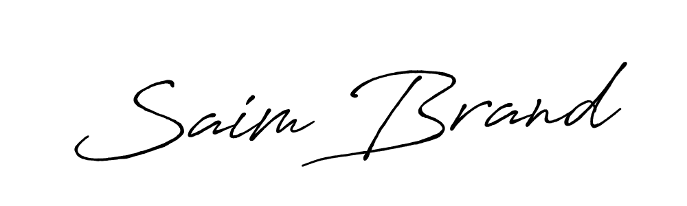 Once you've used our free online signature maker to create your best signature Antro_Vectra_Bolder style, it's time to enjoy all of the benefits that Saim Brand name signing documents. Saim Brand signature style 7 images and pictures png
