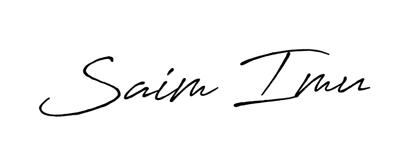 How to Draw Saim Imu signature style? Antro_Vectra_Bolder is a latest design signature styles for name Saim Imu. Saim Imu signature style 7 images and pictures png