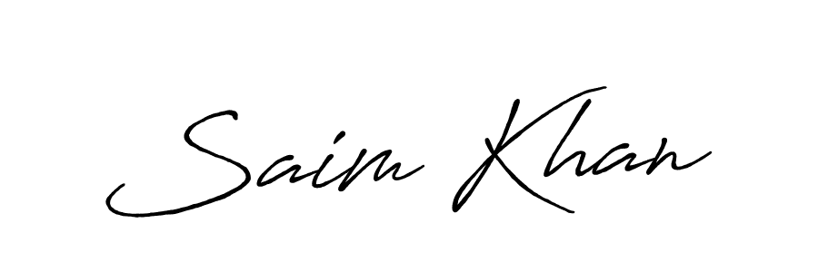 Here are the top 10 professional signature styles for the name Saim Khan. These are the best autograph styles you can use for your name. Saim Khan signature style 7 images and pictures png