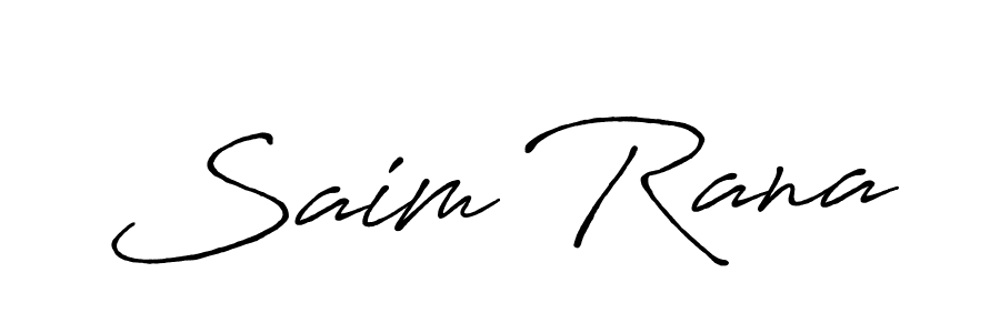 You should practise on your own different ways (Antro_Vectra_Bolder) to write your name (Saim Rana) in signature. don't let someone else do it for you. Saim Rana signature style 7 images and pictures png