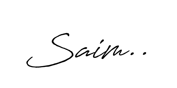 Antro_Vectra_Bolder is a professional signature style that is perfect for those who want to add a touch of class to their signature. It is also a great choice for those who want to make their signature more unique. Get Saim.. name to fancy signature for free. Saim.. signature style 7 images and pictures png