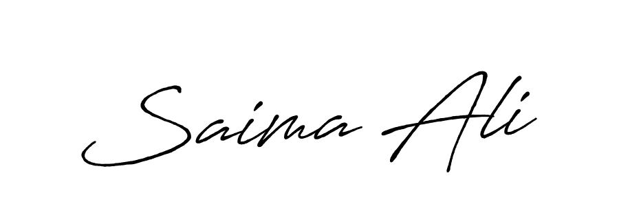 How to make Saima Ali signature? Antro_Vectra_Bolder is a professional autograph style. Create handwritten signature for Saima Ali name. Saima Ali signature style 7 images and pictures png