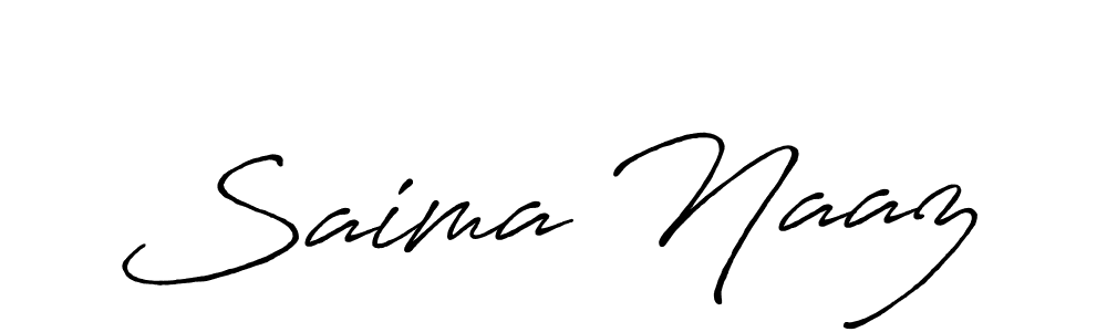 Make a beautiful signature design for name Saima Naaz. Use this online signature maker to create a handwritten signature for free. Saima Naaz signature style 7 images and pictures png