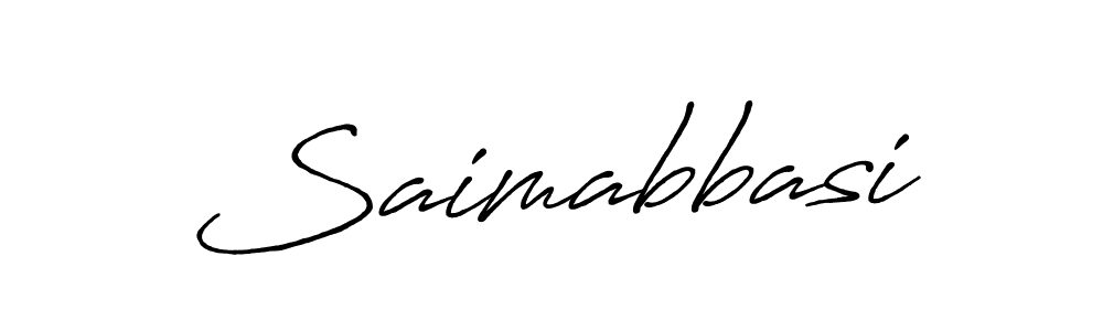 Make a beautiful signature design for name Saimabbasi. With this signature (Antro_Vectra_Bolder) style, you can create a handwritten signature for free. Saimabbasi signature style 7 images and pictures png
