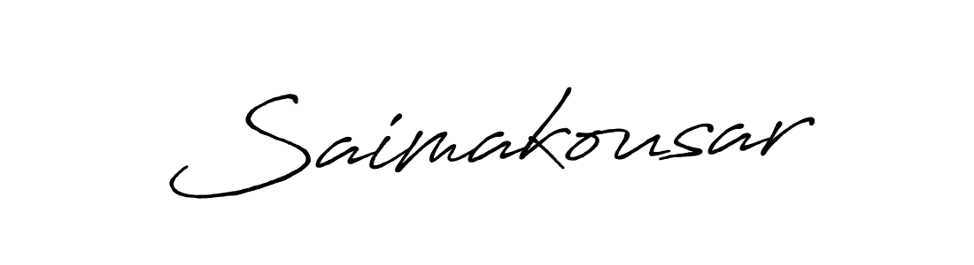 Saimakousar stylish signature style. Best Handwritten Sign (Antro_Vectra_Bolder) for my name. Handwritten Signature Collection Ideas for my name Saimakousar. Saimakousar signature style 7 images and pictures png