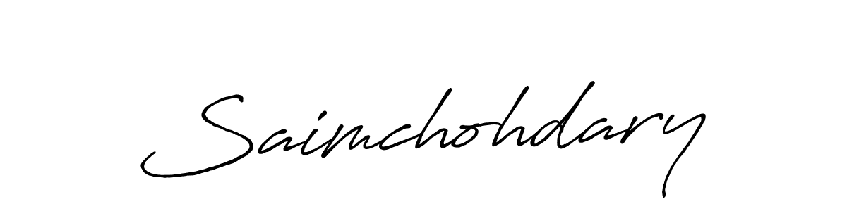 This is the best signature style for the Saimchohdary name. Also you like these signature font (Antro_Vectra_Bolder). Mix name signature. Saimchohdary signature style 7 images and pictures png