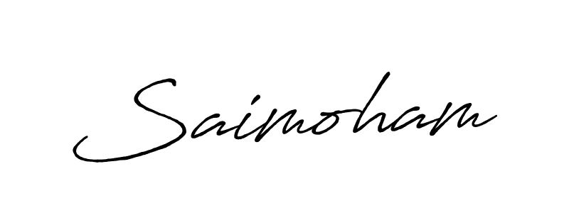 How to make Saimoham signature? Antro_Vectra_Bolder is a professional autograph style. Create handwritten signature for Saimoham name. Saimoham signature style 7 images and pictures png