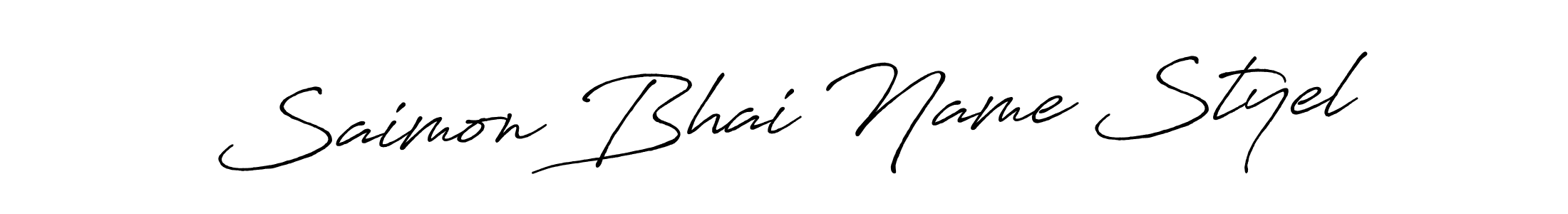 Make a beautiful signature design for name Saimon Bhai Name Styel. Use this online signature maker to create a handwritten signature for free. Saimon Bhai Name Styel signature style 7 images and pictures png