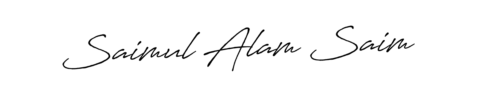 It looks lik you need a new signature style for name Saimul Alam Saim. Design unique handwritten (Antro_Vectra_Bolder) signature with our free signature maker in just a few clicks. Saimul Alam Saim signature style 7 images and pictures png