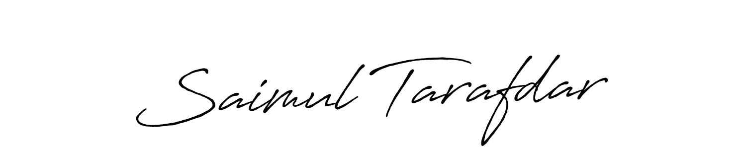 Also we have Saimul Tarafdar name is the best signature style. Create professional handwritten signature collection using Antro_Vectra_Bolder autograph style. Saimul Tarafdar signature style 7 images and pictures png