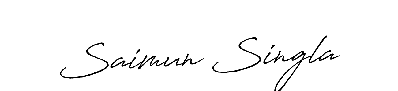 Make a short Saimun Singla signature style. Manage your documents anywhere anytime using Antro_Vectra_Bolder. Create and add eSignatures, submit forms, share and send files easily. Saimun Singla signature style 7 images and pictures png
