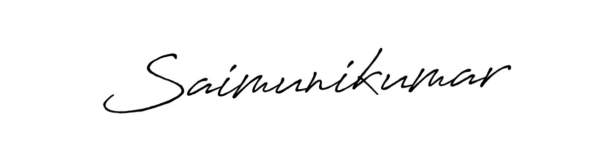 How to Draw Saimunikumar signature style? Antro_Vectra_Bolder is a latest design signature styles for name Saimunikumar. Saimunikumar signature style 7 images and pictures png