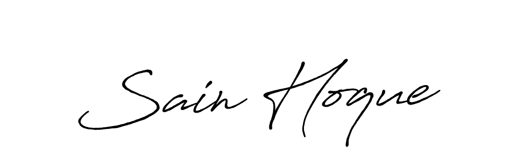 if you are searching for the best signature style for your name Sain Hoque. so please give up your signature search. here we have designed multiple signature styles  using Antro_Vectra_Bolder. Sain Hoque signature style 7 images and pictures png