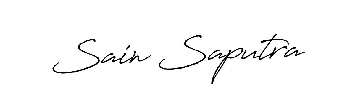 How to make Sain Saputra signature? Antro_Vectra_Bolder is a professional autograph style. Create handwritten signature for Sain Saputra name. Sain Saputra signature style 7 images and pictures png
