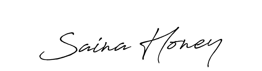 if you are searching for the best signature style for your name Saina Honey. so please give up your signature search. here we have designed multiple signature styles  using Antro_Vectra_Bolder. Saina Honey signature style 7 images and pictures png