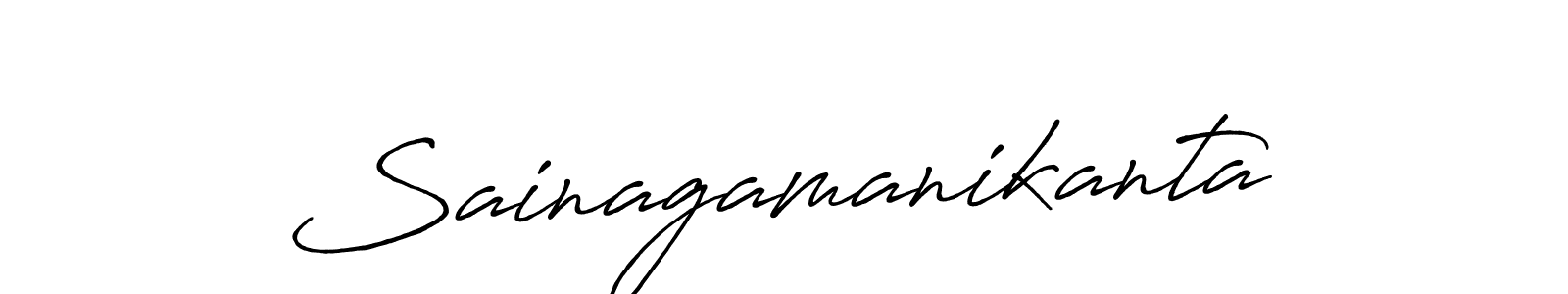 Antro_Vectra_Bolder is a professional signature style that is perfect for those who want to add a touch of class to their signature. It is also a great choice for those who want to make their signature more unique. Get Sainagamanikanta name to fancy signature for free. Sainagamanikanta signature style 7 images and pictures png