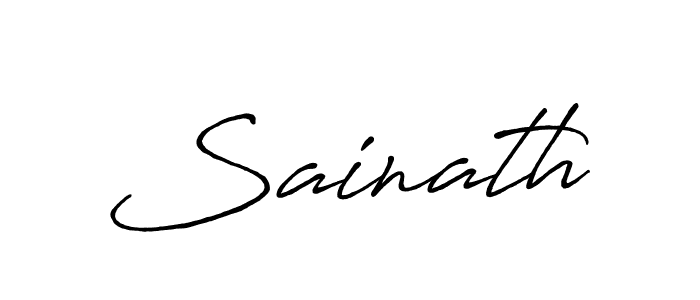 Also we have Sainath name is the best signature style. Create professional handwritten signature collection using Antro_Vectra_Bolder autograph style. Sainath signature style 7 images and pictures png