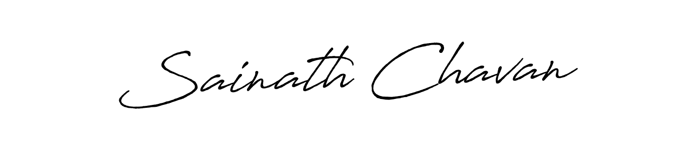 How to make Sainath Chavan signature? Antro_Vectra_Bolder is a professional autograph style. Create handwritten signature for Sainath Chavan name. Sainath Chavan signature style 7 images and pictures png