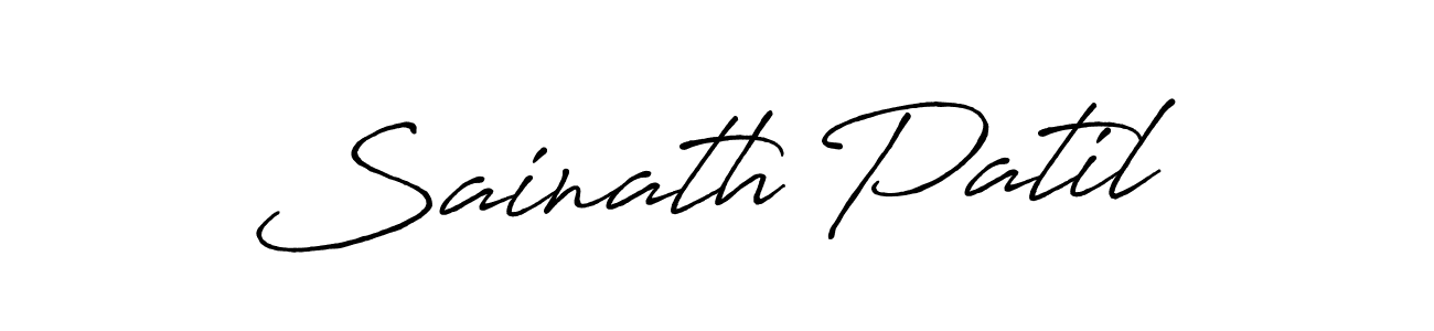 Use a signature maker to create a handwritten signature online. With this signature software, you can design (Antro_Vectra_Bolder) your own signature for name Sainath Patil. Sainath Patil signature style 7 images and pictures png