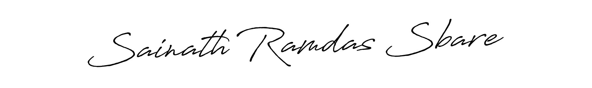 Create a beautiful signature design for name Sainath Ramdas Sbare. With this signature (Antro_Vectra_Bolder) fonts, you can make a handwritten signature for free. Sainath Ramdas Sbare signature style 7 images and pictures png