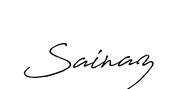Similarly Antro_Vectra_Bolder is the best handwritten signature design. Signature creator online .You can use it as an online autograph creator for name Sainaz. Sainaz signature style 7 images and pictures png