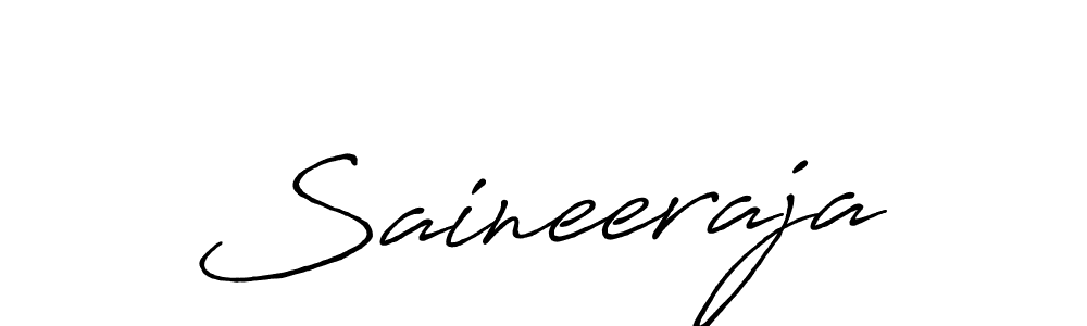 if you are searching for the best signature style for your name Saineeraja. so please give up your signature search. here we have designed multiple signature styles  using Antro_Vectra_Bolder. Saineeraja signature style 7 images and pictures png