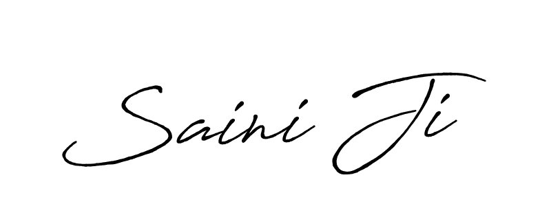 Saini Ji stylish signature style. Best Handwritten Sign (Antro_Vectra_Bolder) for my name. Handwritten Signature Collection Ideas for my name Saini Ji. Saini Ji signature style 7 images and pictures png