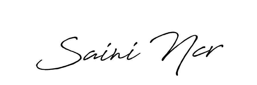 It looks lik you need a new signature style for name Saini Ncr. Design unique handwritten (Antro_Vectra_Bolder) signature with our free signature maker in just a few clicks. Saini Ncr signature style 7 images and pictures png