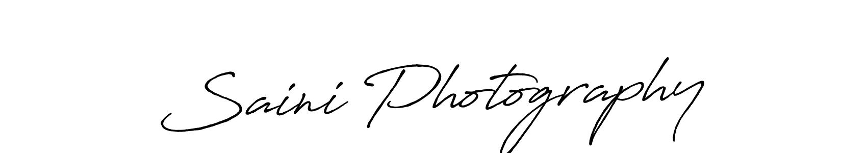 Use a signature maker to create a handwritten signature online. With this signature software, you can design (Antro_Vectra_Bolder) your own signature for name Saini Photography. Saini Photography signature style 7 images and pictures png