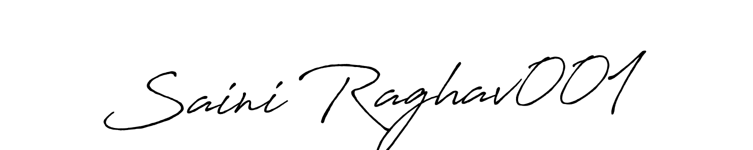 Create a beautiful signature design for name Saini Raghav001. With this signature (Antro_Vectra_Bolder) fonts, you can make a handwritten signature for free. Saini Raghav001 signature style 7 images and pictures png