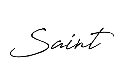 Make a beautiful signature design for name Saint. Use this online signature maker to create a handwritten signature for free. Saint signature style 7 images and pictures png