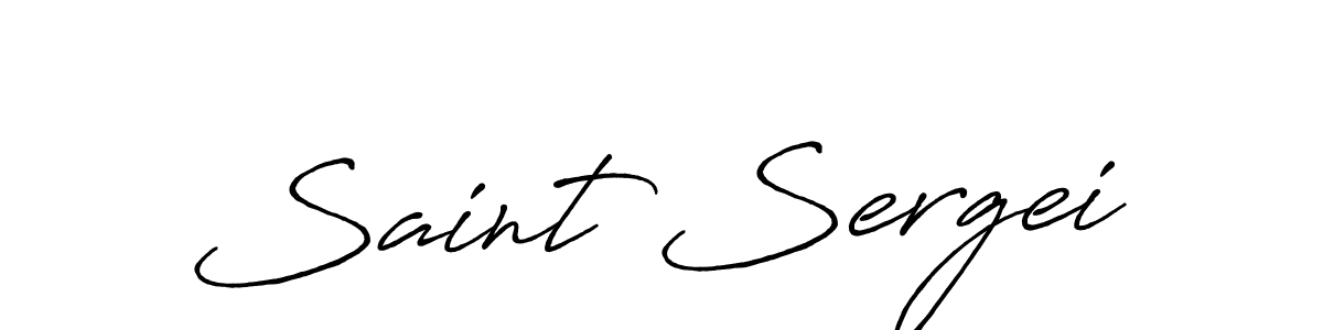 Create a beautiful signature design for name Saint Sergei. With this signature (Antro_Vectra_Bolder) fonts, you can make a handwritten signature for free. Saint Sergei signature style 7 images and pictures png