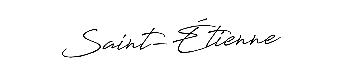 Also we have Saint-Étienne name is the best signature style. Create professional handwritten signature collection using Antro_Vectra_Bolder autograph style. Saint-Étienne signature style 7 images and pictures png
