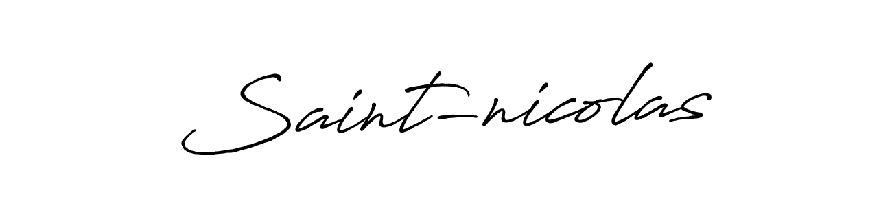 How to make Saint-nicolas signature? Antro_Vectra_Bolder is a professional autograph style. Create handwritten signature for Saint-nicolas name. Saint-nicolas signature style 7 images and pictures png