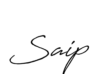 How to make Saip signature? Antro_Vectra_Bolder is a professional autograph style. Create handwritten signature for Saip name. Saip signature style 7 images and pictures png