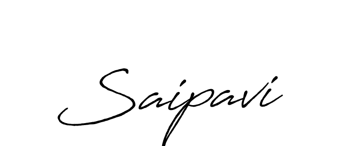 Use a signature maker to create a handwritten signature online. With this signature software, you can design (Antro_Vectra_Bolder) your own signature for name Saipavi. Saipavi signature style 7 images and pictures png