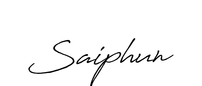 Design your own signature with our free online signature maker. With this signature software, you can create a handwritten (Antro_Vectra_Bolder) signature for name Saiphun. Saiphun signature style 7 images and pictures png