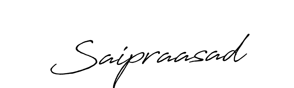 Design your own signature with our free online signature maker. With this signature software, you can create a handwritten (Antro_Vectra_Bolder) signature for name Saipraasad. Saipraasad signature style 7 images and pictures png