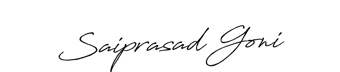 if you are searching for the best signature style for your name Saiprasad Goni. so please give up your signature search. here we have designed multiple signature styles  using Antro_Vectra_Bolder. Saiprasad Goni signature style 7 images and pictures png