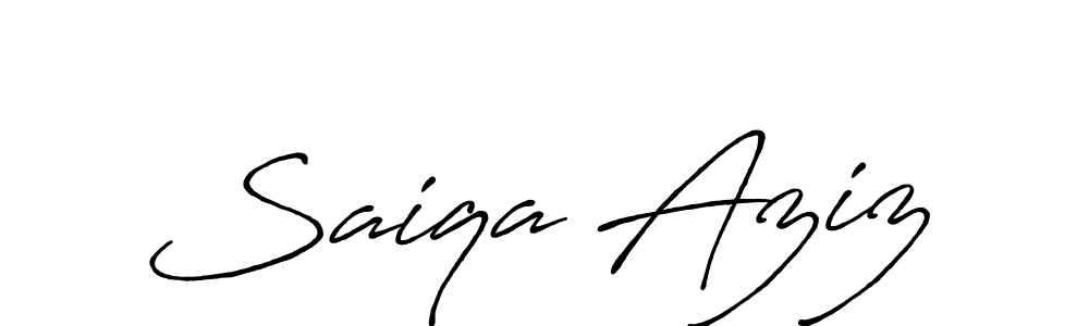 It looks lik you need a new signature style for name Saiqa Aziz. Design unique handwritten (Antro_Vectra_Bolder) signature with our free signature maker in just a few clicks. Saiqa Aziz signature style 7 images and pictures png