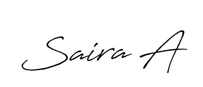 How to make Saira A signature? Antro_Vectra_Bolder is a professional autograph style. Create handwritten signature for Saira A name. Saira A signature style 7 images and pictures png